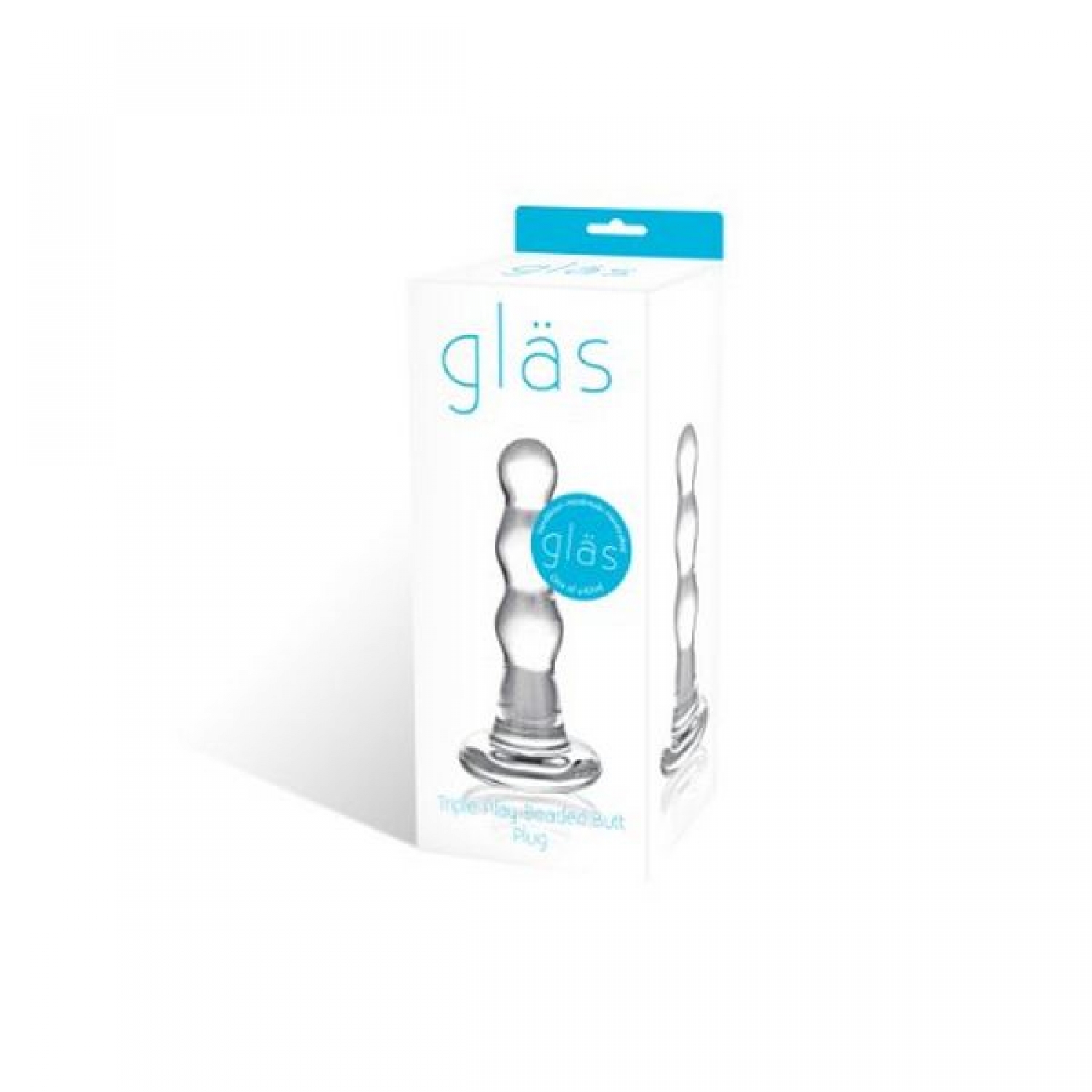 Γυάλινο Πώμα Πρωκτού με Χάντρες Triple Play Glas 62791