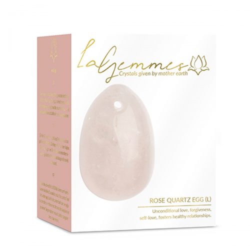 Αυγά Γιόνι La Gemmes Large 5cm x 3,5cm - Χαλαζίας- Ροζ