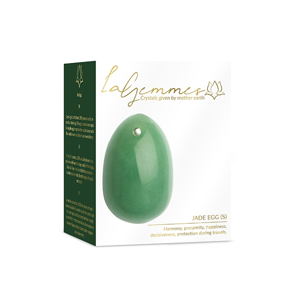 Αυγά Γιόνι Jade La Gemmes Small 3cm x 2,5cm - Νεφρίτης - Πράσινο
