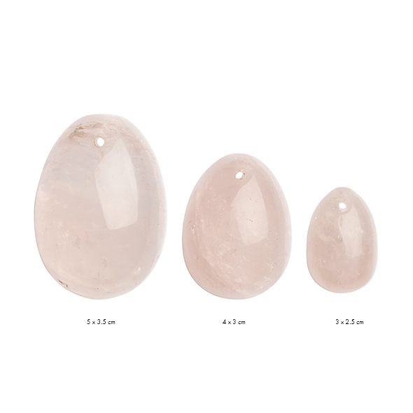 Αυγά Γιόνι La Gemmes (3 pcs) - Χαλαζίας- Ροζ Αυγά Γιόνι La Gemmes (3 pcs) - Χαλαζίας- Ροζ