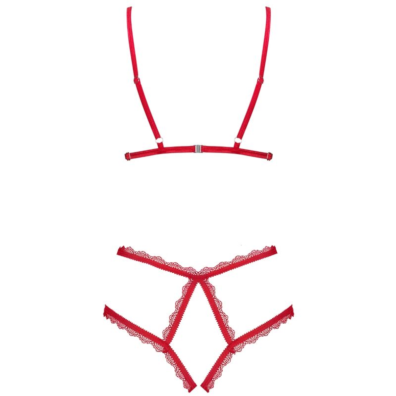Obsessive Merrynel Sexy Body With Open Crotch - Κόκκινο Obsessive Merrynel Sexy Body With Open Crotch - Κόκκινο