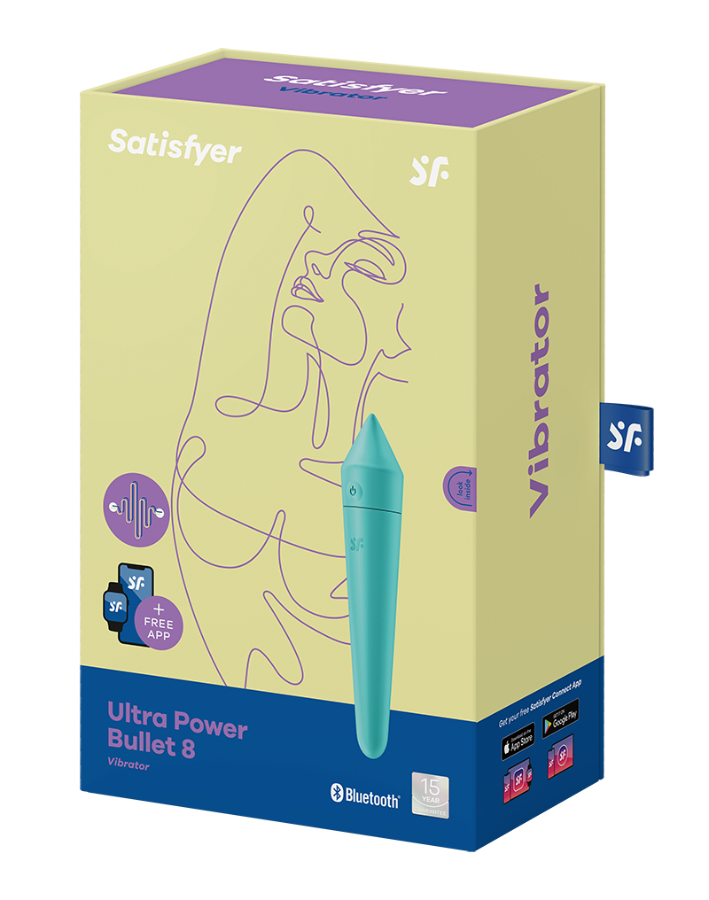 Δονητής σφαίρα Ultra power bullet 8 Satisfyer - Μπλε Δονητής σφαίρα Ultra power bullet 8 Satisfyer - Μπλε