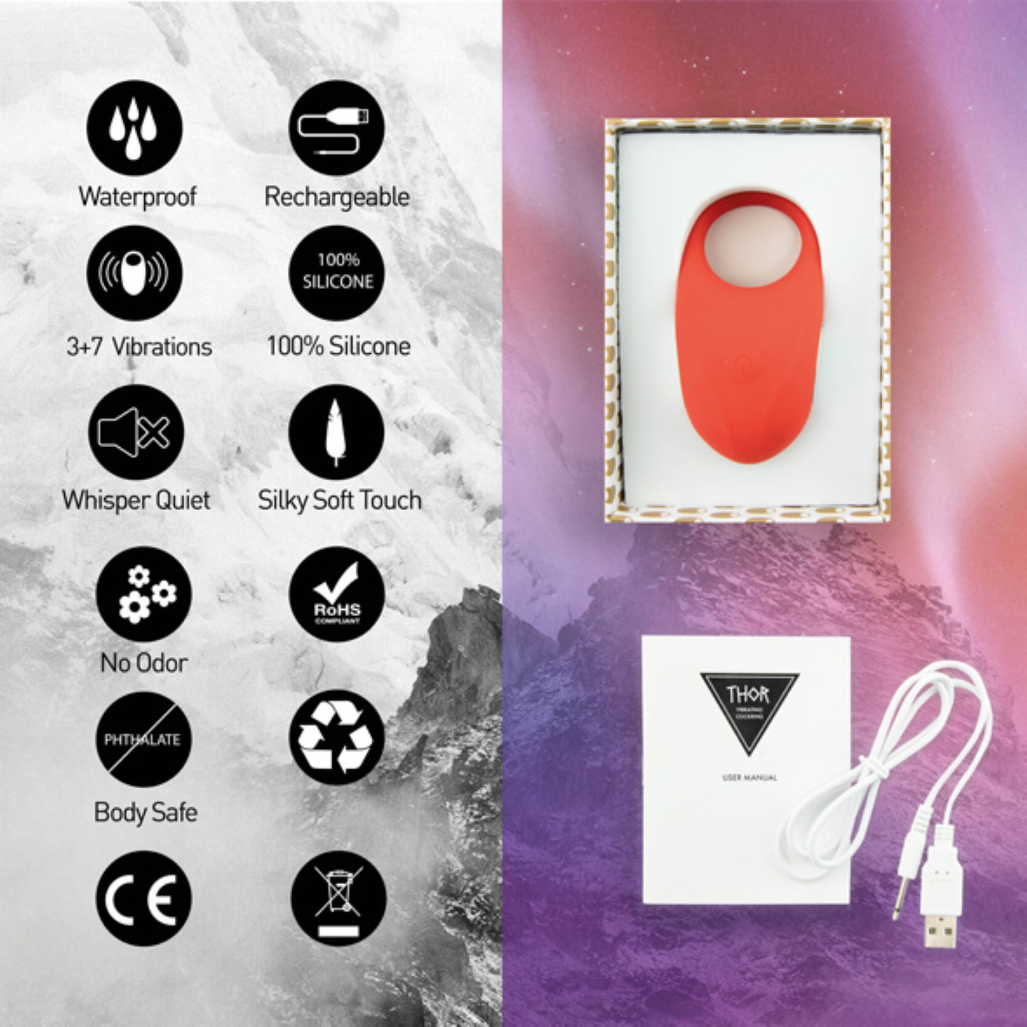 Δαχτυλίδι Πέους Thor Κόκκινο - FeelzToys Δαχτυλίδι Πέους Thor Κόκκινο - FeelzToys