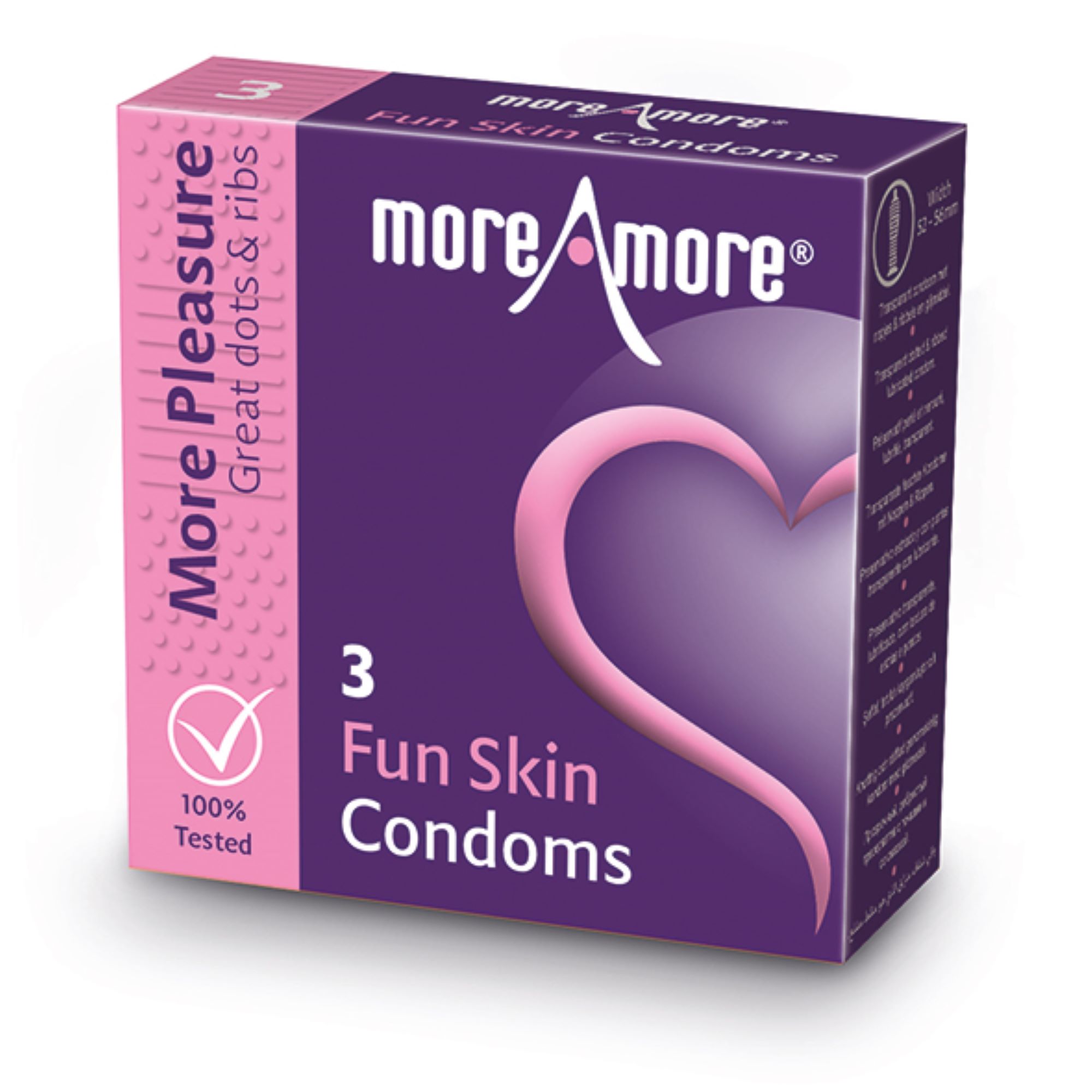 Προφυλακτικά Fun Skin (3 τεμ) - MoreAmore